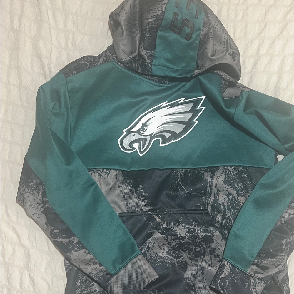 Kids Green and Gray Hoodie